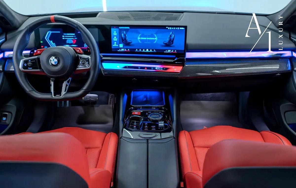 2025 BMW M5, With Warranty, Fully Loaded, Carbon Fibre Accents, GCC Specs-1-1