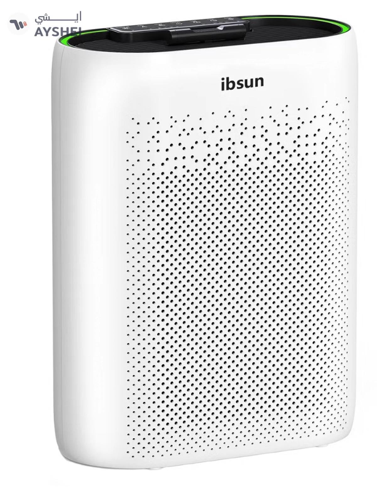 IBSUN Air Purifier Large Room Up to 60 ㎡ with Air Quality Sensors, H13 True HEPA Filter Remove 99.97% for Dust Pet Dander ZY2866-0-portrait