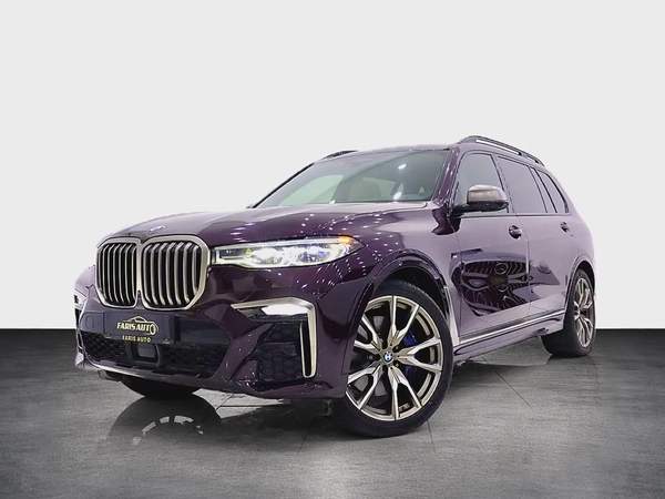 BMW X7 M SPORT 50i - 7 SEATER - MERIN IVORY WHITE AND FINEWOOD TRIM FINELINE IN INTERIOR