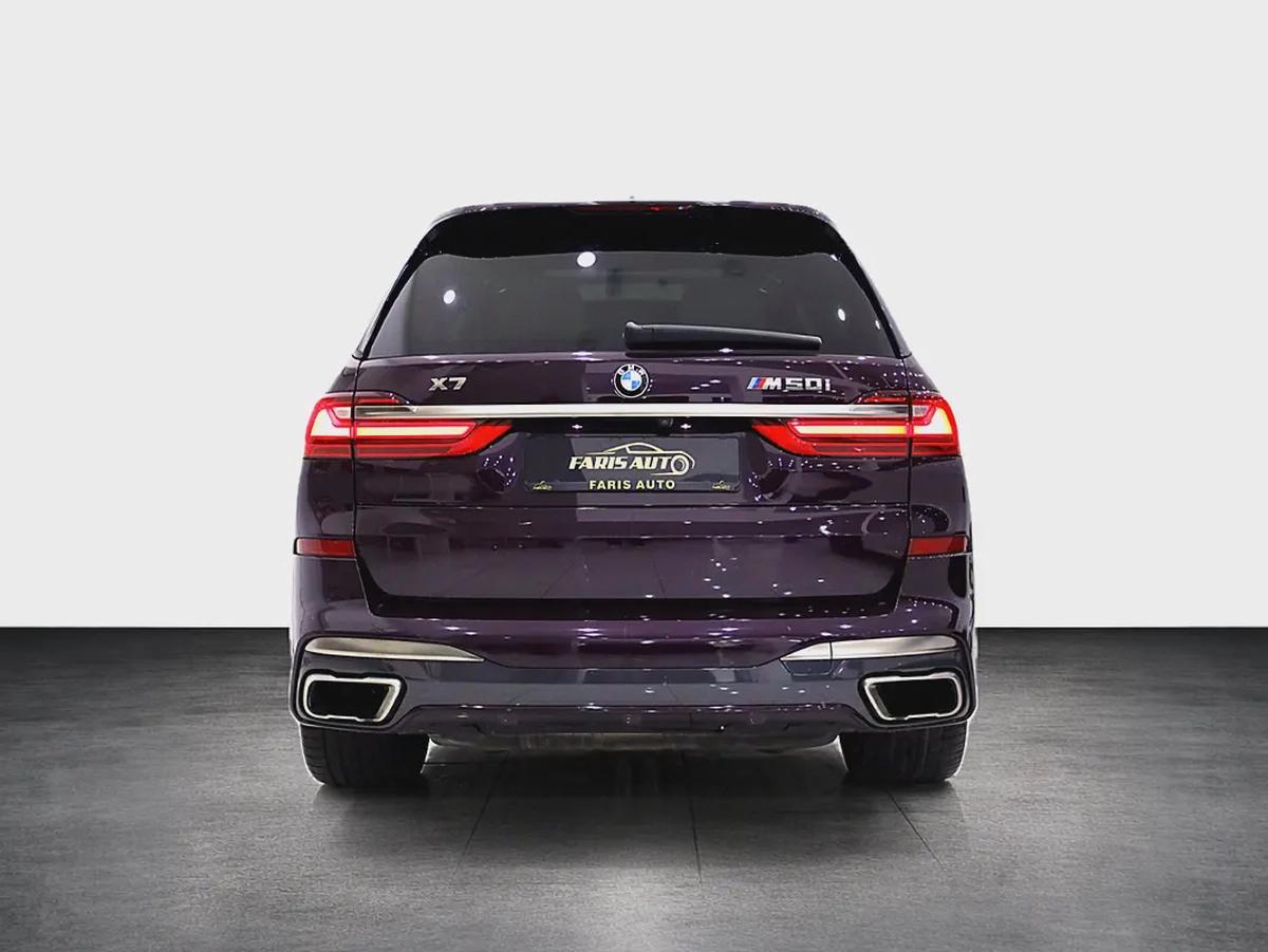 BMW X7 M SPORT 50i - 7 SEATER - MERIN IVORY WHITE AND FINEWOOD TRIM FINELINE IN INTERIOR-2-2