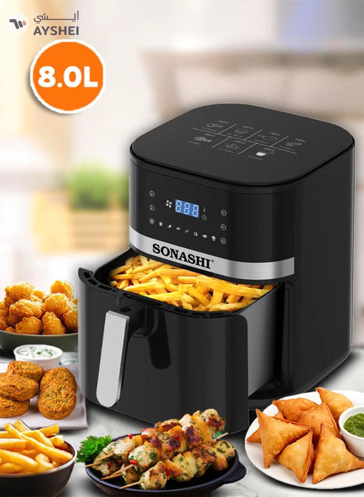 SONASHI 8L Digital Air Fryer With Temperature Control-0-portrait