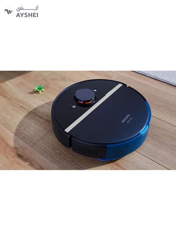 Philips HomeRun 7000 Series Aqua Vacuum and Mop Robot - Battery Operated 3 L 0 W XU7100/01 Deep Black/Gold