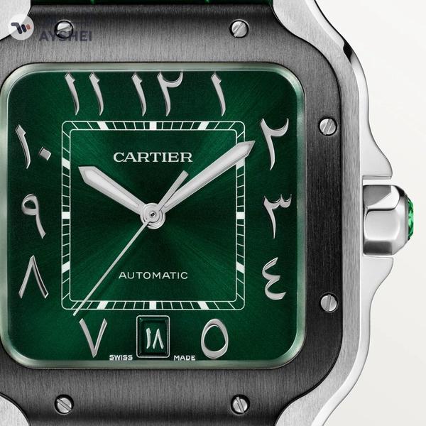 Cartier Santos Green Dial Watch