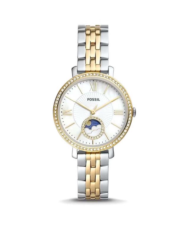 Fossil Women's Jacqueline Round Shape Analog Stainless Steel Wrist Watch ES5166 - 36mm