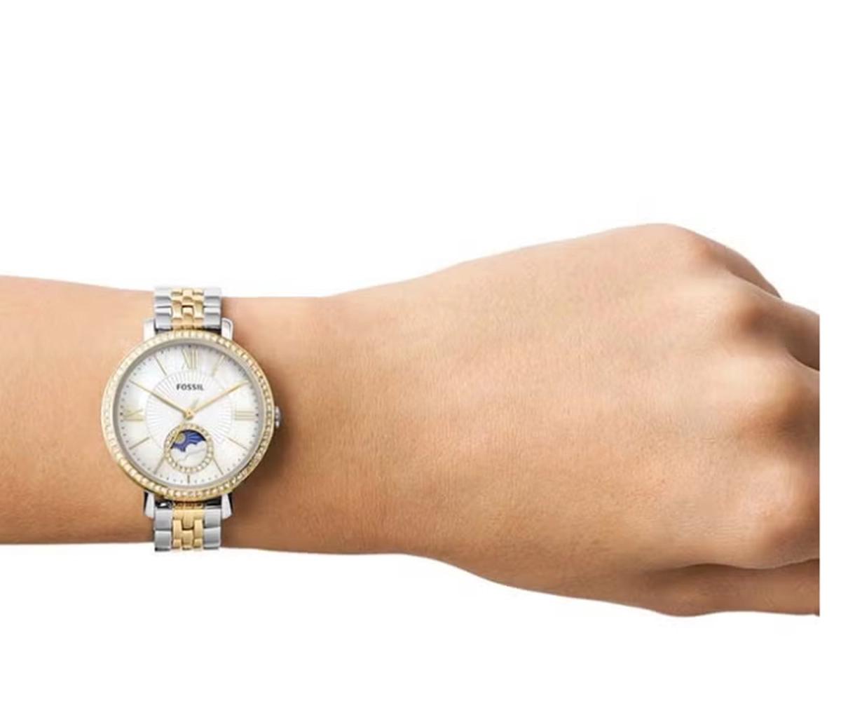 Fossil Women's Jacqueline Round Shape Analog Stainless Steel Wrist Watch ES5166 - 36mm-3-3