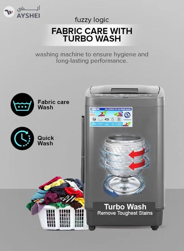 GEEPAS 5 KG Fully Automatic Top Load Washing Machine| Auto-Imbalance, Gentle Fabric Care