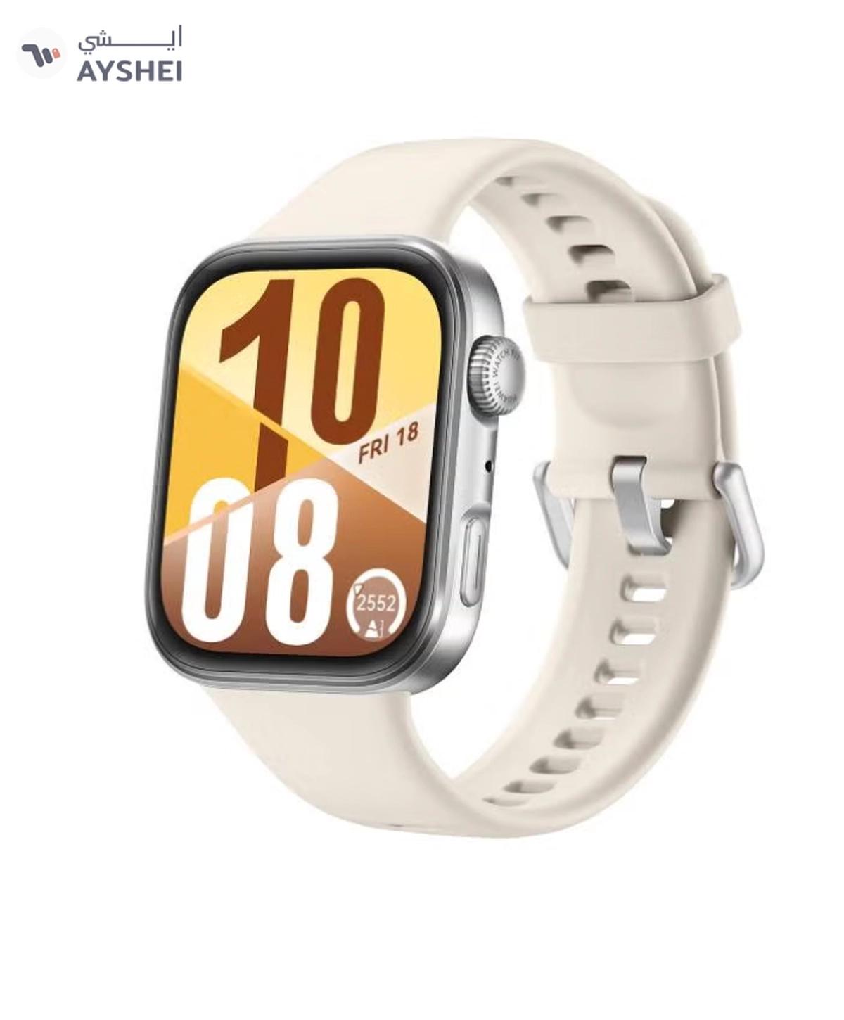 HUAWEI Watch FIT4 Smart Watch, 1.82” Display, 100+ Sports modes, Fitness and Sleep Tracker, Heart Rate Monitor, Emotional Wellbeing Assistant, up to 10-Day Battery Life, iOS & Android White-0-portrait