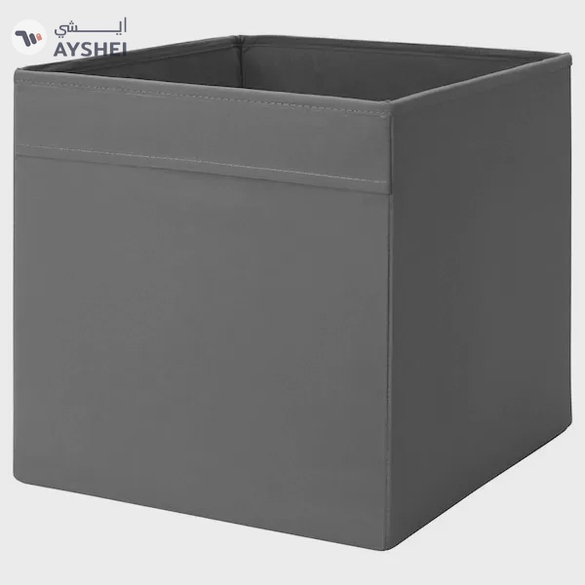 DRÖNA Storage Box - Dark Grey, 33x38x33 cm-0-portrait