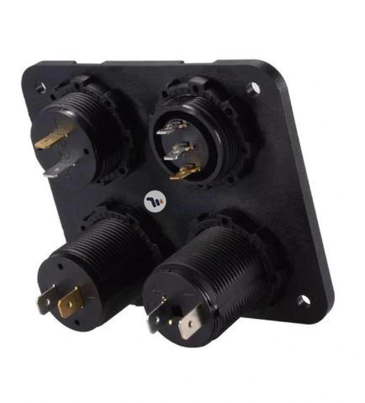 Bluelans Dual USB Car Charger Voltmeter LED Power Socket-2-2