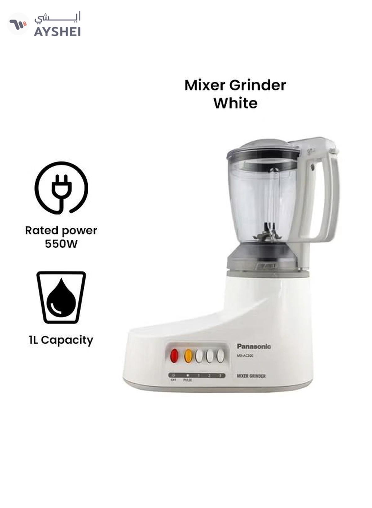 Panasonic Mixer Grinder With 3 Jars 1 L 1000 W MXAC300 White-1-portrait