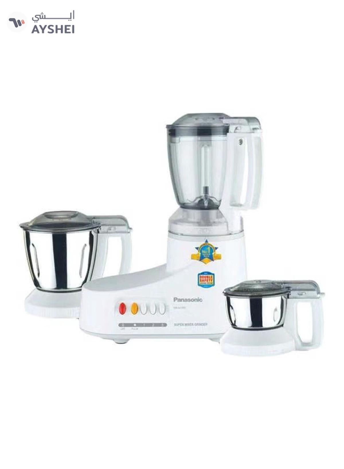 Panasonic Mixer Grinder With 3 Jars 1 L 1000 W MXAC300 White-0-portrait