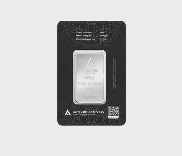 Auriz Mint 100g Fine Silver Bar