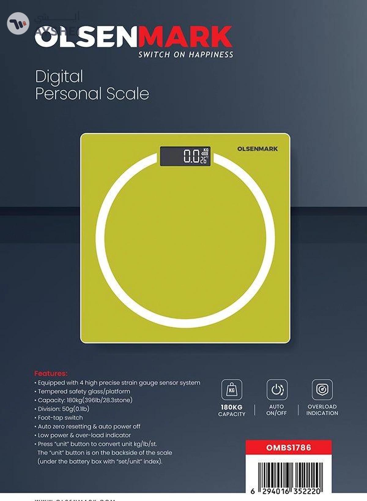 Olsenmark Digital Personal Scale- OMBS1786, Multi-Purpose Weighing Machine with High Precision-2-2