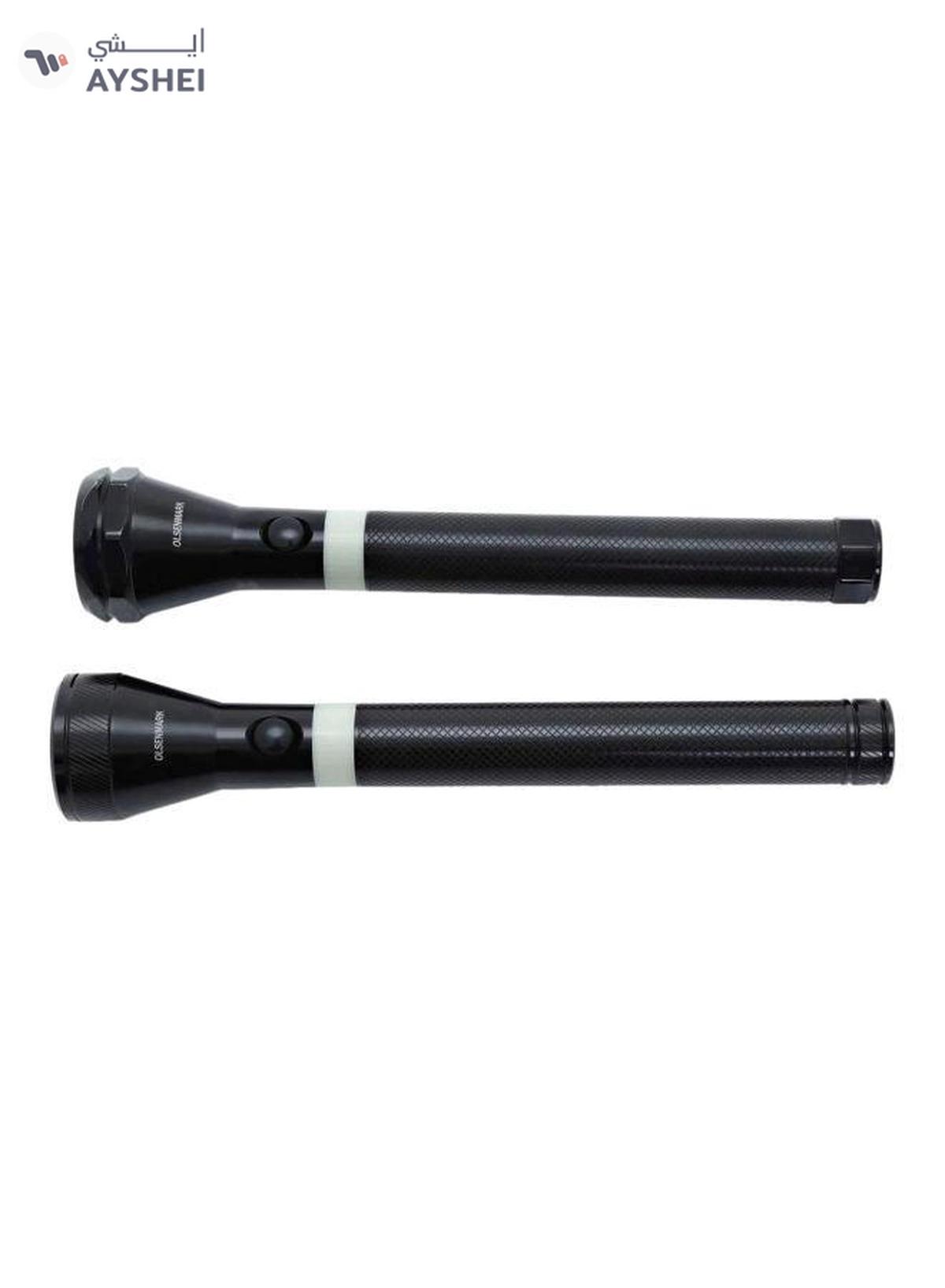 Olsenmark 2-Piece Flashlight Set Black 150grams-0-0