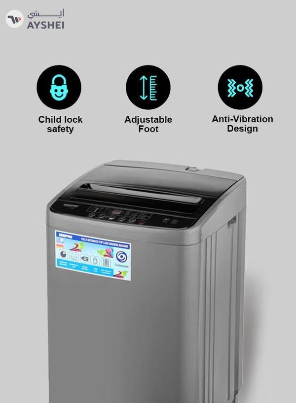 GEEPAS 6 KG Fully Automatic Washing Machine| Top Load Equipped with Big Pulsator