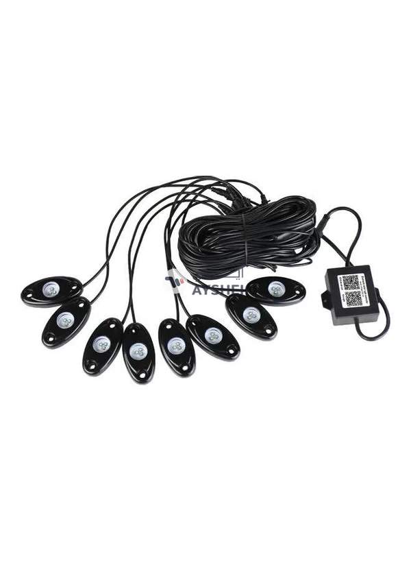 Generic 8-Piece 12V RGB LED Rock Lights