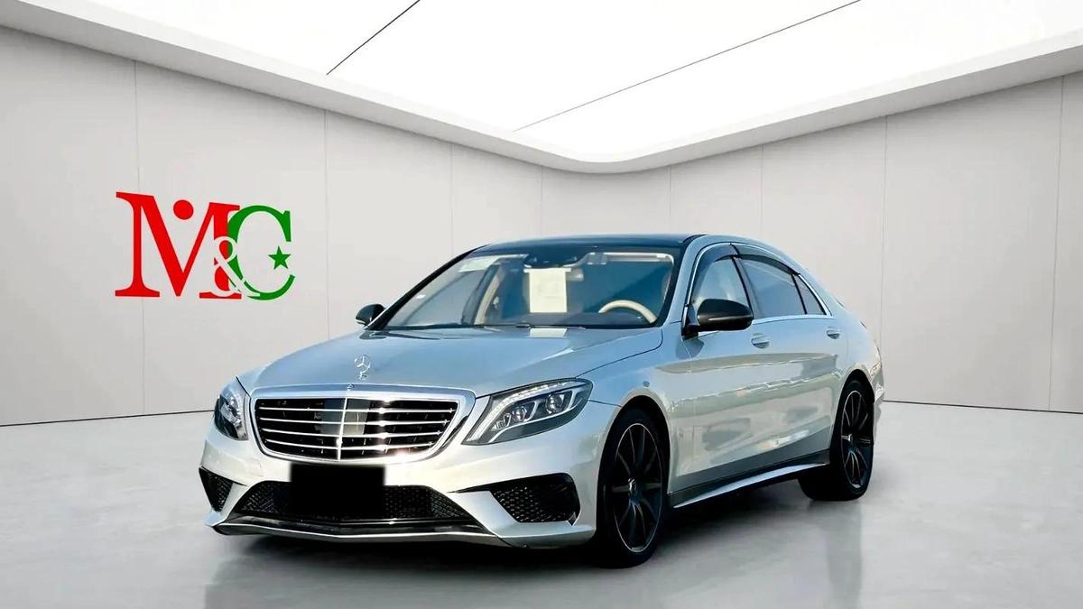 MERCEDES BENZ S63 ///AMG - 2014 - SILVER WITH BEIGE - SUPER CLEAN CAR FRESH JAPAN IMPORT-0-0