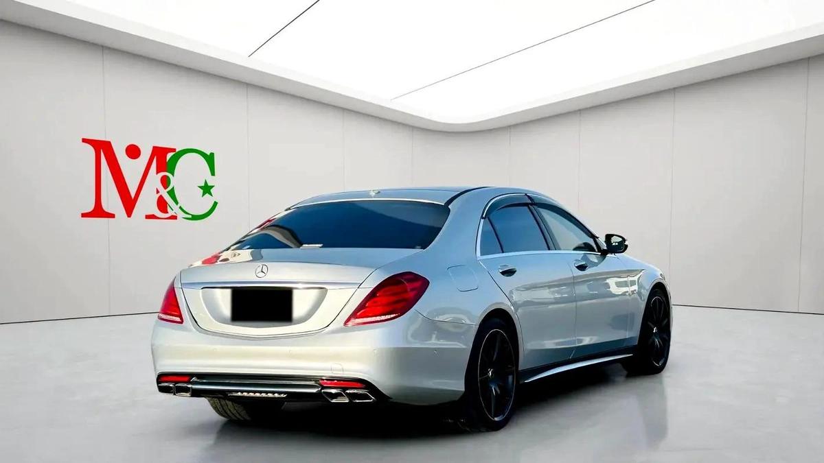 MERCEDES BENZ S63 ///AMG - 2014 - SILVER WITH BEIGE - SUPER CLEAN CAR FRESH JAPAN IMPORT-2-2