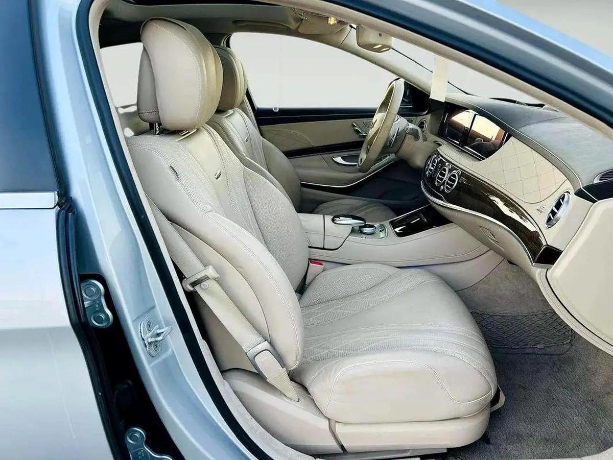 MERCEDES BENZ S63 ///AMG - 2014 - SILVER WITH BEIGE - SUPER CLEAN CAR FRESH JAPAN IMPORT-10-10