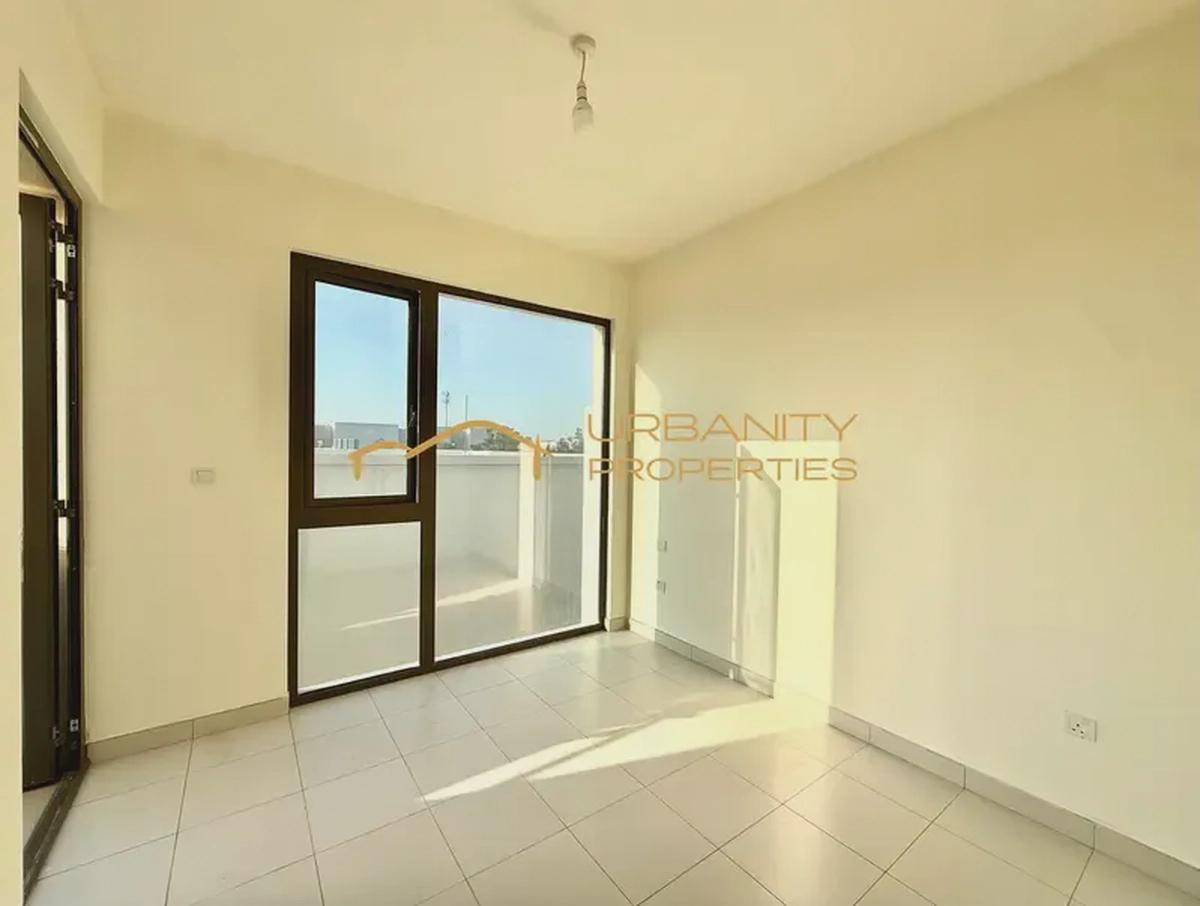 Single Row | Direct Pool View | Bright 3BR + Maid | Vacant-5-5