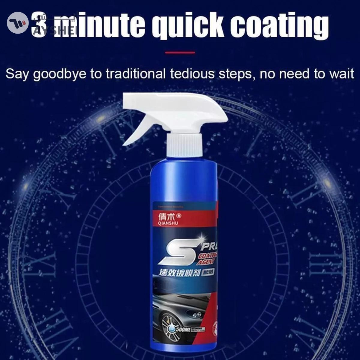 3 in 1 High Protection Fast Car Ceramic Coating Spray, Car Shield Coating Car Paint Repair, Car Scratch Nano Repair Spray, Car Coating Fast Wax Polishing Spray for Scratch Repair-8-8