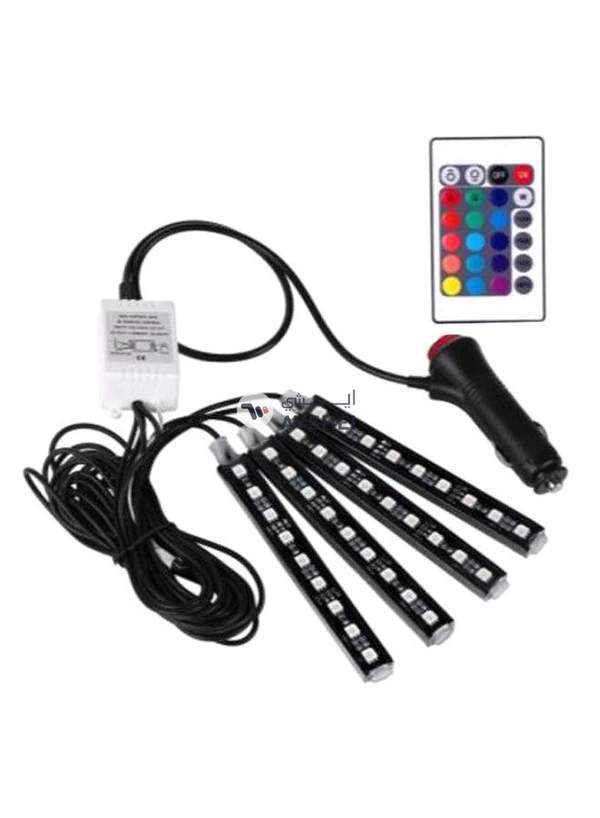 Generic 4 LED Interior Car Lighting Strip With IR Remote