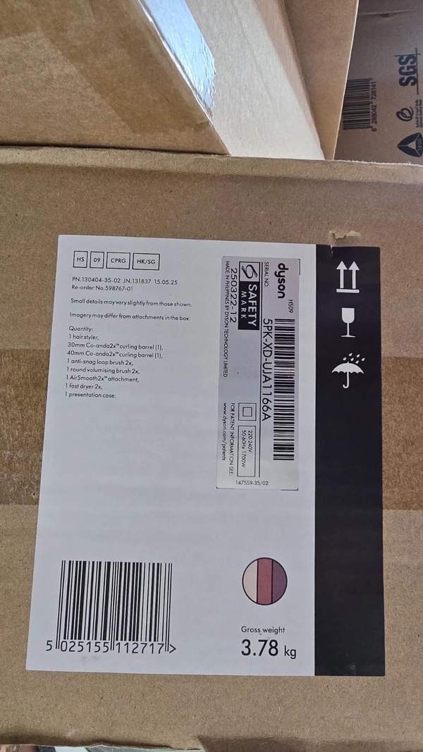 Dyson Airwrap Co-anda2x Multi-Styler and Dryer Straight+Wavy in Ceramic Pink - International Version