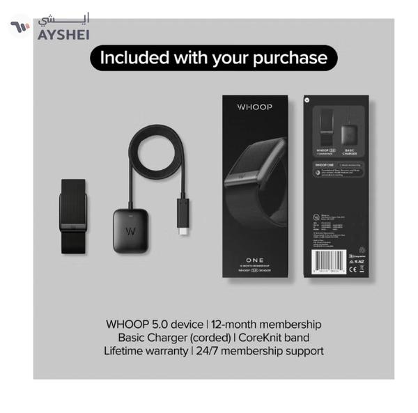 Whoop One – 12-Month Membership – 5.0 Health and Fitness Wearable