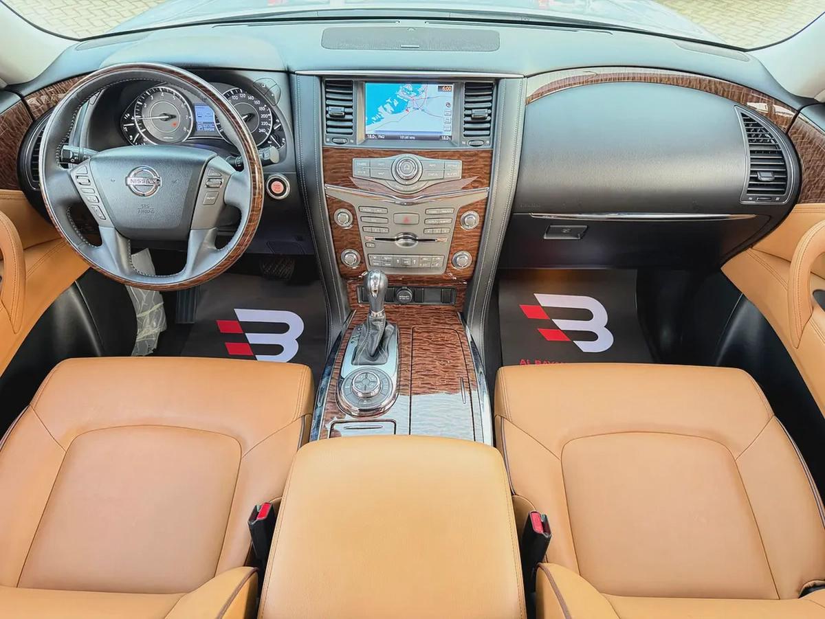 نيسان باترول بلاتينيوم سته سلندر V6 فضي / زعفراني خليجي Nissan Patrol SE Platinum 2017 - GCC Specs-8-8
