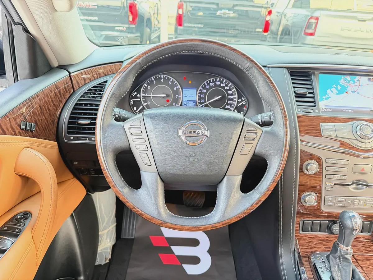 نيسان باترول بلاتينيوم سته سلندر V6 فضي / زعفراني خليجي Nissan Patrol SE Platinum 2017 - GCC Specs-9-9