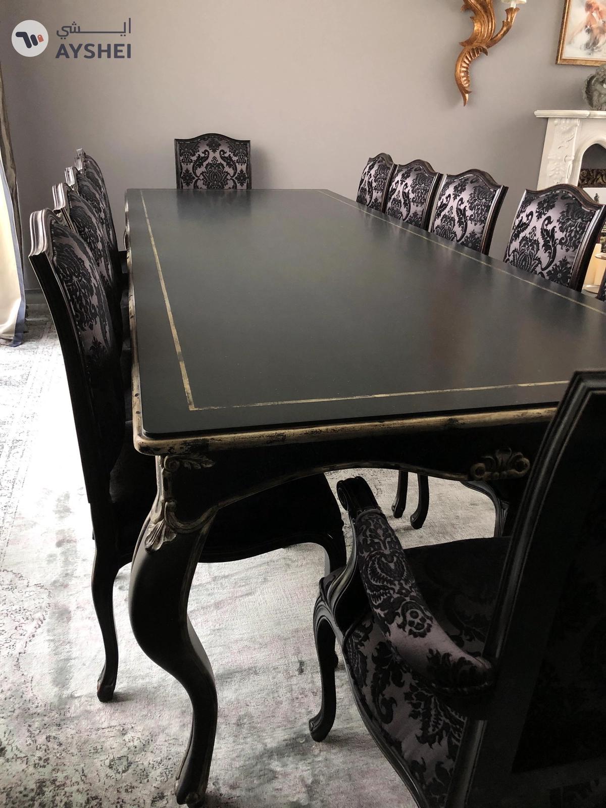 Dinning Table set 12 chairs luxurious-4-4