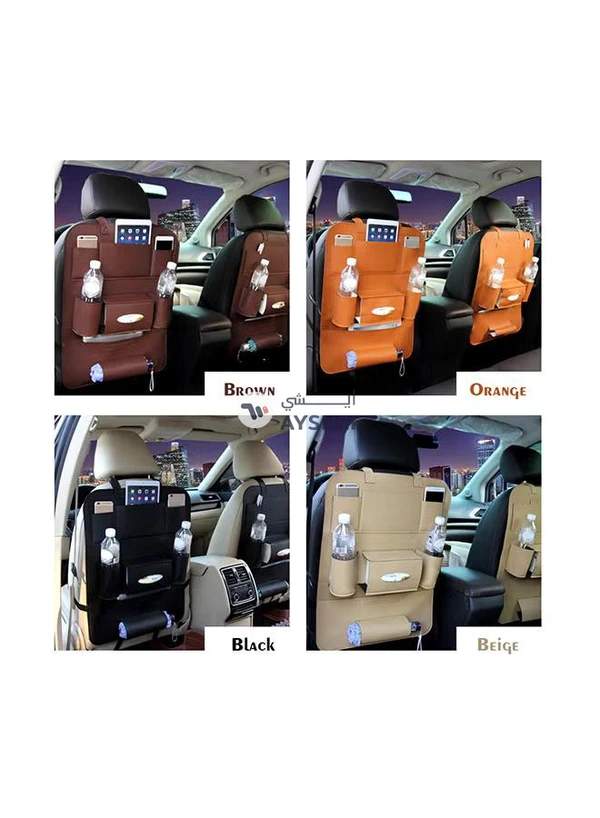 Generic Multifunctional Leather Seat Back Organizer Bag