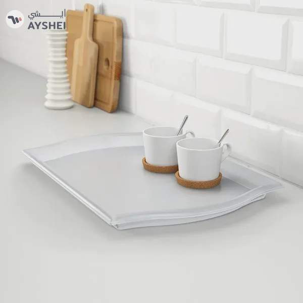SMULA Sleek & Stylish Transparent Serving Tray - 52x35 cm for Elegant Entertaining