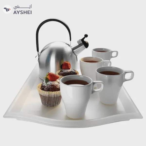 SMULA Sleek & Stylish Transparent Serving Tray - 52x35 cm for Elegant Entertaining