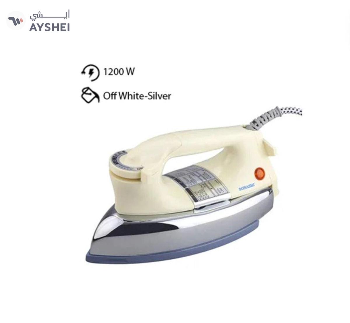 Sonashi Heavy Iron - Grey Ceramic Coated Soleplate | Overheat Safety Protection -0-0
