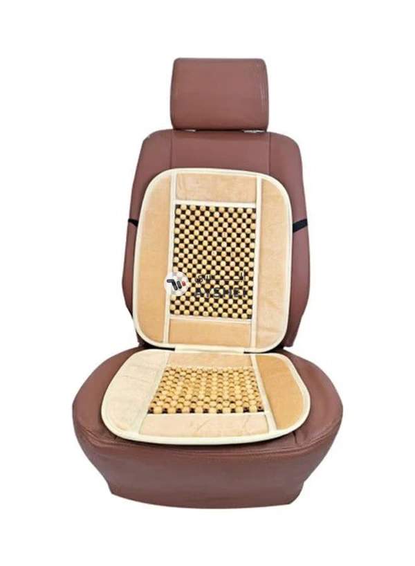 Generic 2-Piece Wooden Bead Detail Car Seat Cushions