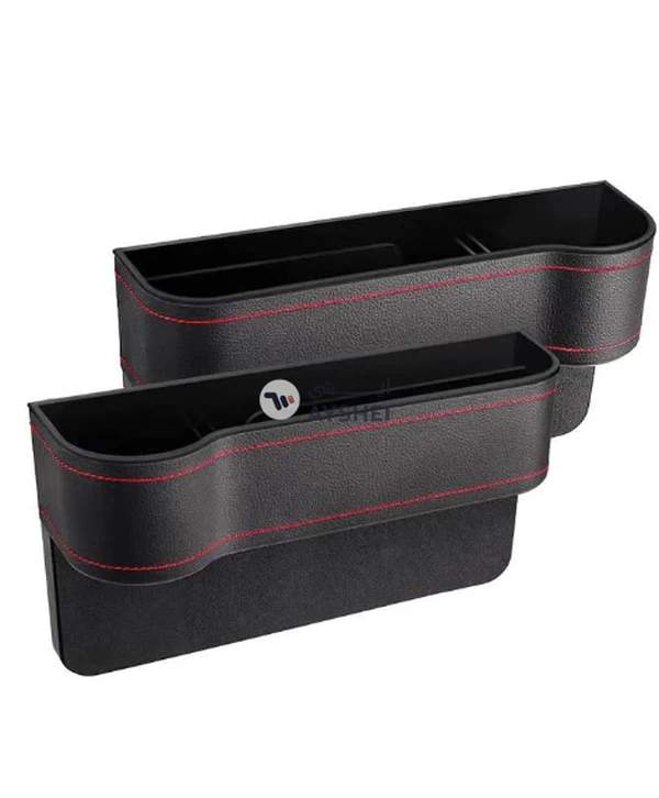 AMERTEER Car Seat Gap Organizer And Storage, Multifunctional Car Front Seat Gap Filler With Cup Holder Storage Box Console Side Pocket Storage 2Pack