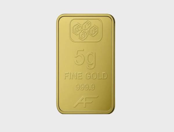 24K Gold Bar 5 gram Gold Bar Al Fardan UAE (999.9% Pure Gold) - Variable Design