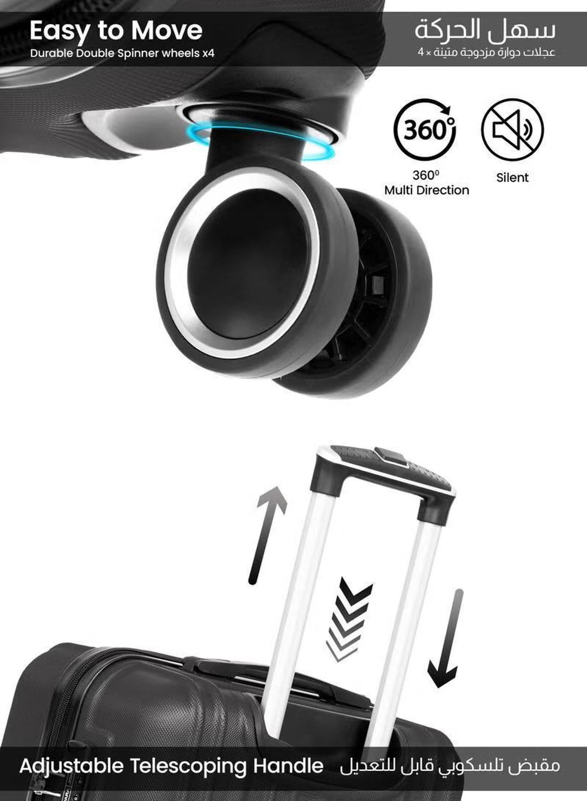 PARAJOHN ABS Material 3-Piece Hardsided Luggage Set-2-2