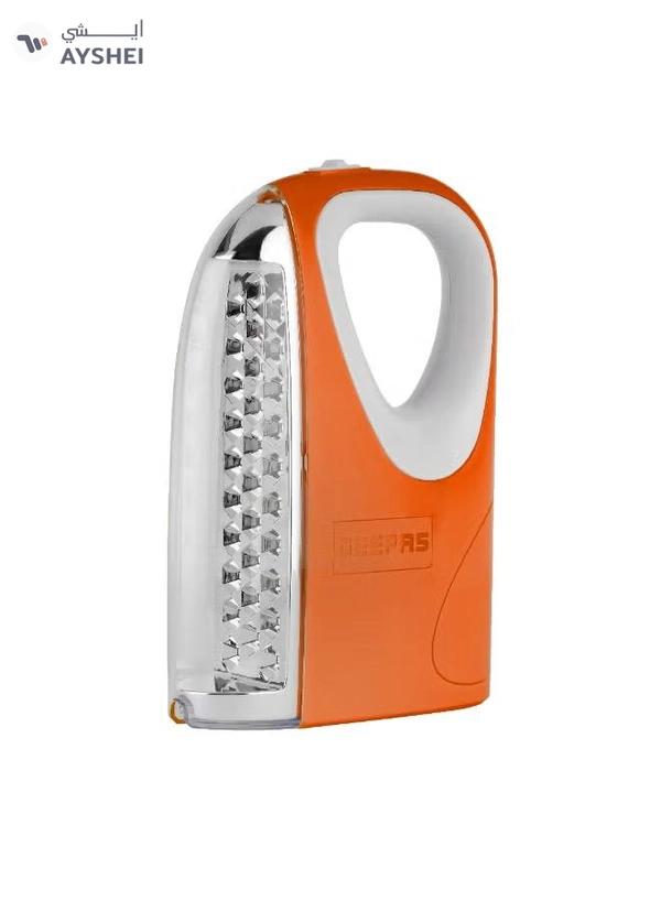 GEEPAS Rechargeable Emergency Lantern With Energy Efficient Design Extended Battery Life , 4V Rechargeable Sealed Lead Acid Battery , Solar DC Input, 30 pcs SMD LED, 5 Hours Working,