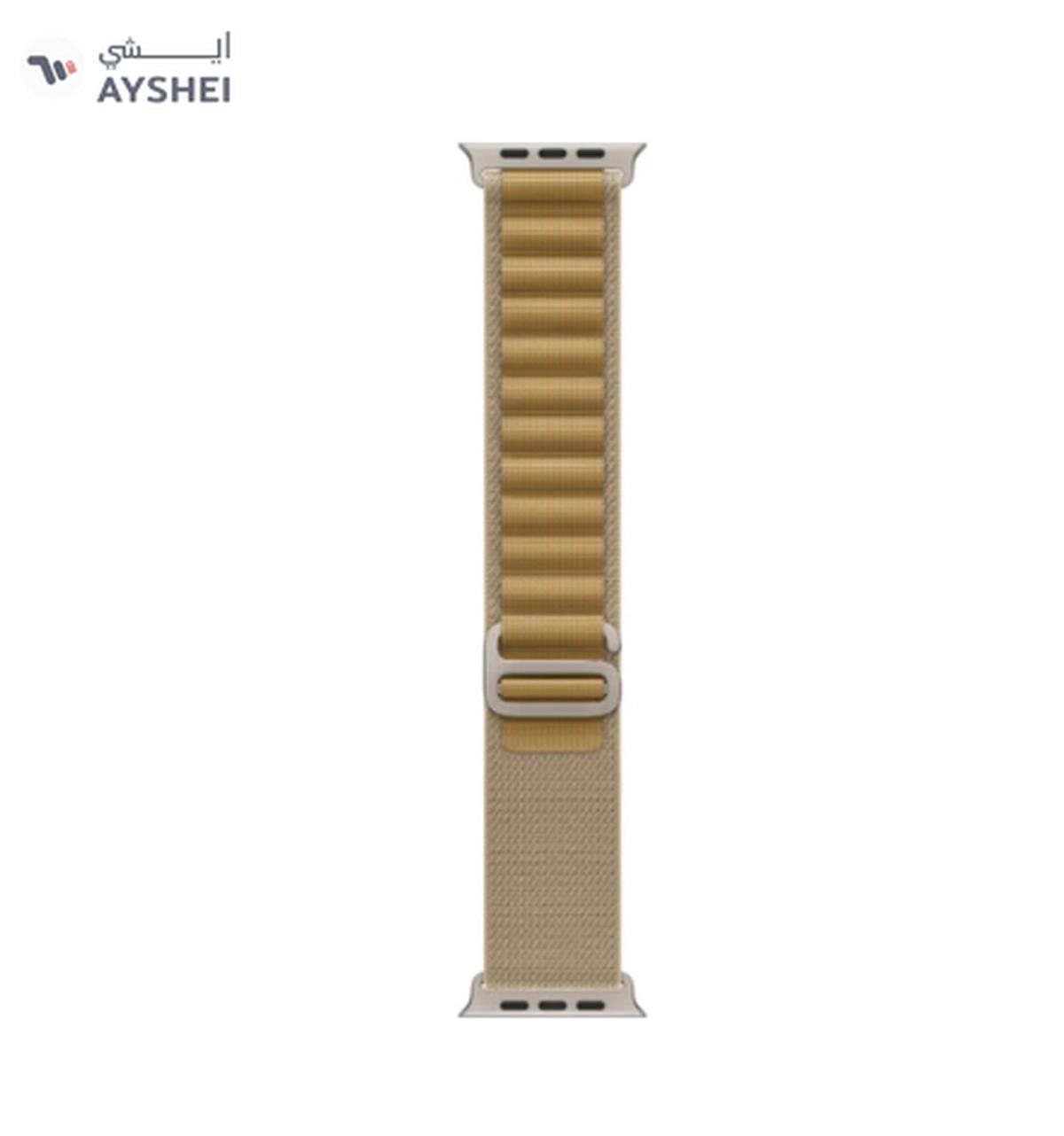 Apple Watch Ultra 2 (2024) GPS + Cellular 49mm Natural Titanium Case With Tan Alpine Loop - Medium-1-portrait