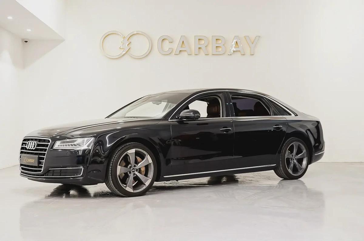 AED 1391 PM | AUDI A8L 50TFSI 2015 | HIGH OPTIONS | WELL MAINTAINED | 1 YEAR WARRANTY | GCC-0-0