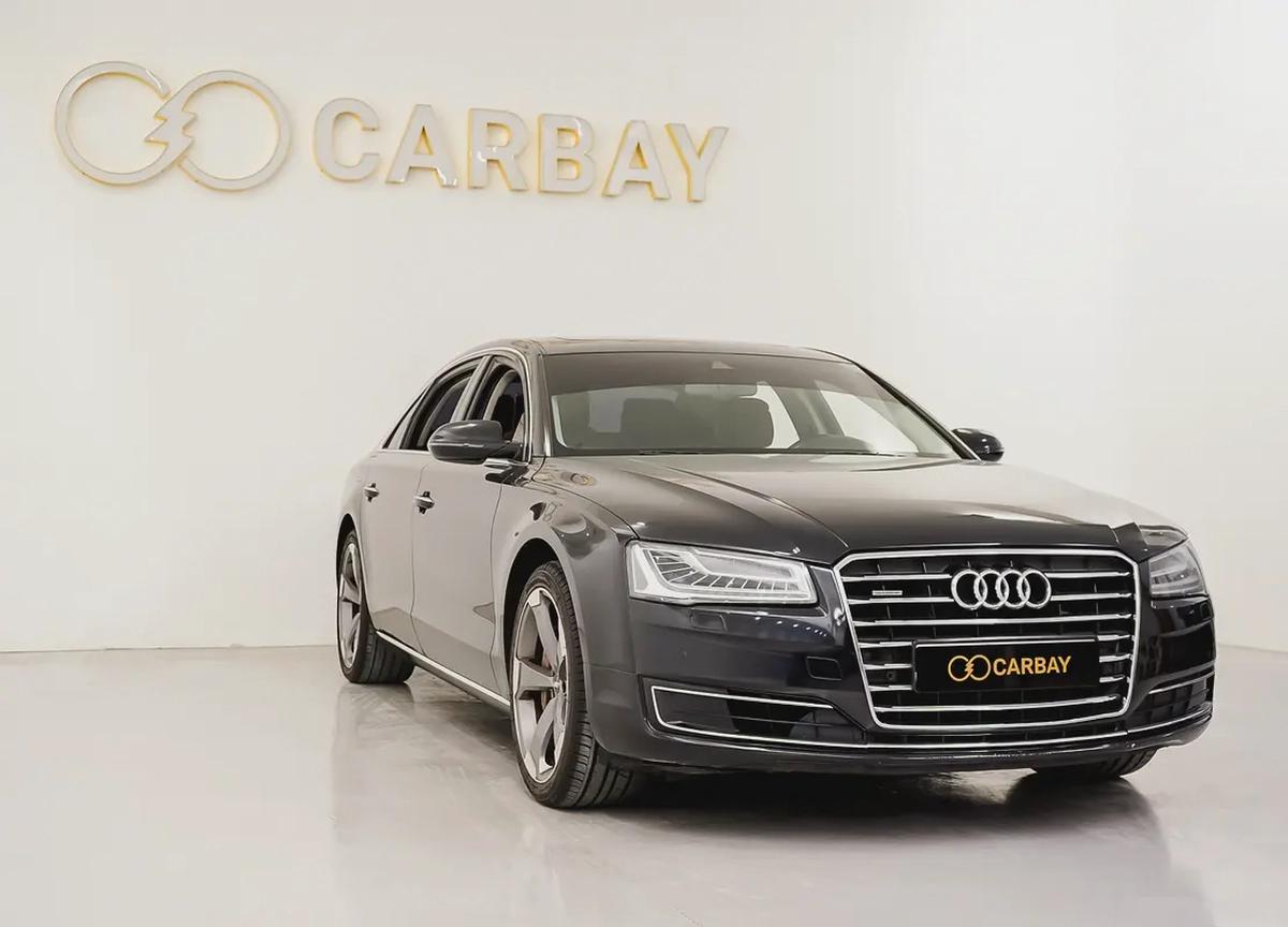 AED 1391 PM | AUDI A8L 50TFSI 2015 | HIGH OPTIONS | WELL MAINTAINED | 1 YEAR WARRANTY | GCC-1-1