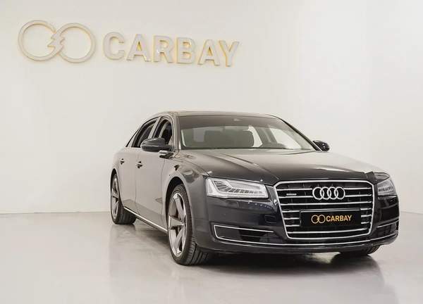 AED 1391 PM | AUDI A8L 50TFSI 2015 | HIGH OPTIONS | WELL MAINTAINED | 1 YEAR WARRANTY | GCC