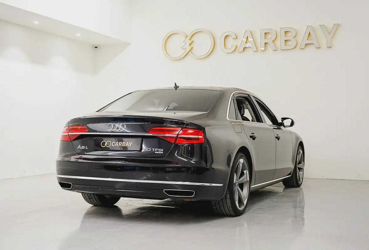 AED 1391 PM | AUDI A8L 50TFSI 2015 | HIGH OPTIONS | WELL MAINTAINED | 1 YEAR WARRANTY | GCC-3-3