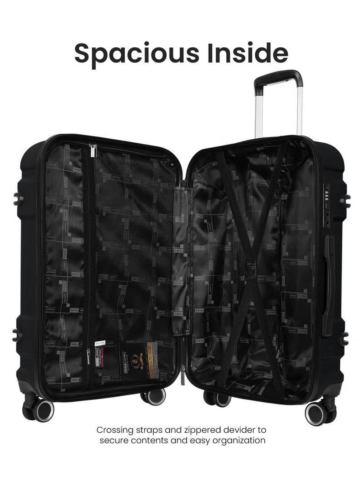 PARAJOHN Expedition Series ABS Material 3-Piece Hardsided Luggage Set-1-portrait
