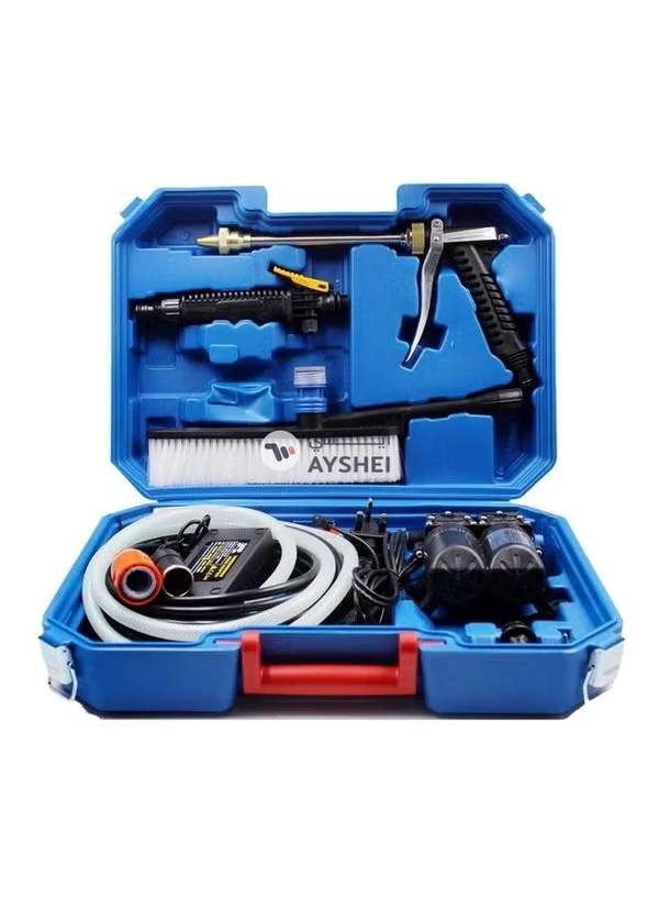 Generic Portable High Pressure Car Washer With Electric Clean Spray Gun Set Multicolour