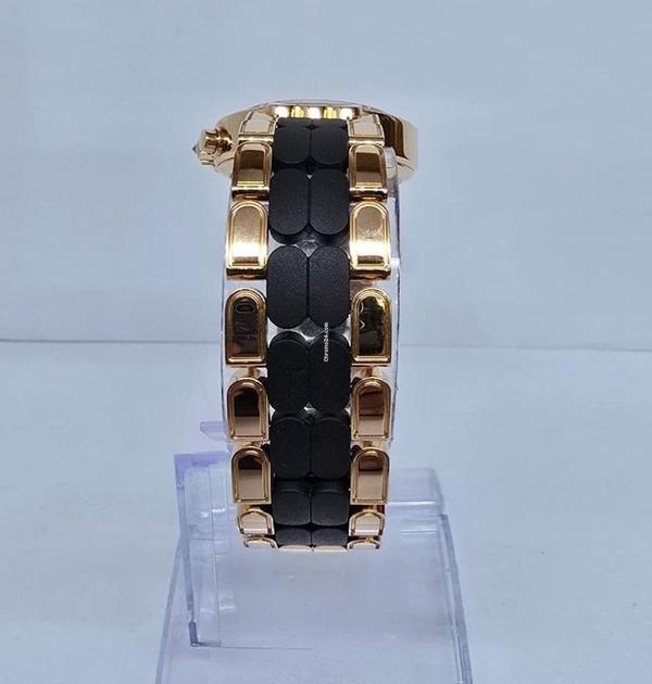 Harry Winston | Rose Gold with Chrono Black Dial with Diamond Paved Chrono | Condition: Like new & unworn | Year of production 2018 (Approximation) | Original box | No original papers
