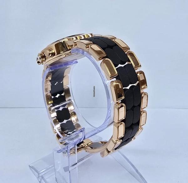 Harry Winston | Rose Gold with Chrono Black Dial with Diamond Paved Chrono | Condition: Like new & unworn | Year of production 2018 (Approximation) | Original box | No original papers