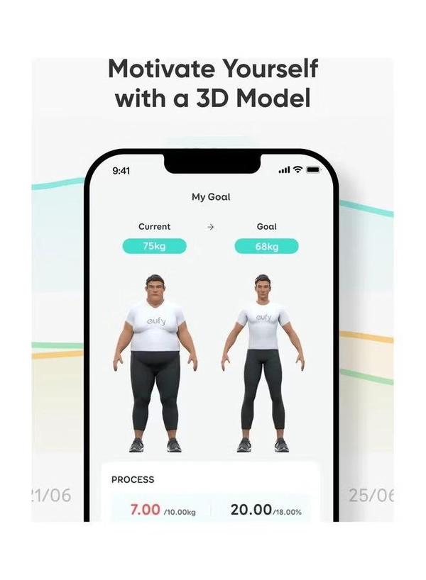 Eufy Wi-Fi Fitness Tracking Smart Scale P3 Intelligent Analysis 3d Virtual Body Mode Bluetooth Weight Scale And 16 Measurement Digital Scale With Heart Rate